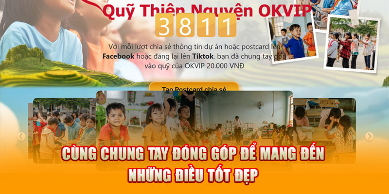 OKVIP Vì Trường Đẹp Cho Em - Cùng Chung Tay Xây Dựng Tương Lai