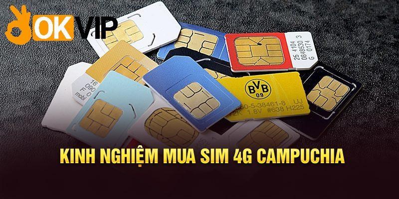 Mua sim Campuchia để phục vụ cho việc liên lạc